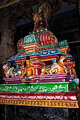 The great Chola temples of Tamil Nadu - The Swaminathan Temple of Swamimalai. An ancillary shrine inside the mandapa. 